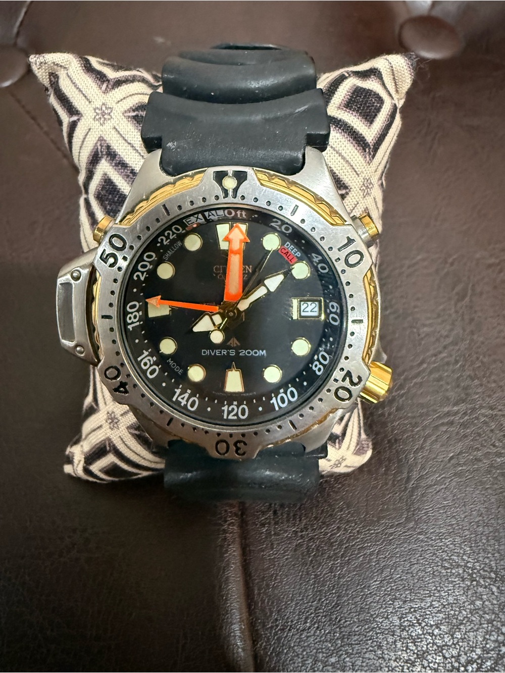 Rare Vintage Men’s Citizen Promaster Aqualand CO22 Diver’s Watch
